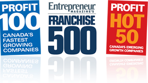 Profit 100 Canada's Fastest Growing Companies, Entrepreneur Magazine's Franchise 500, Profit Hot 50 Canada's Emerging Growth Companies